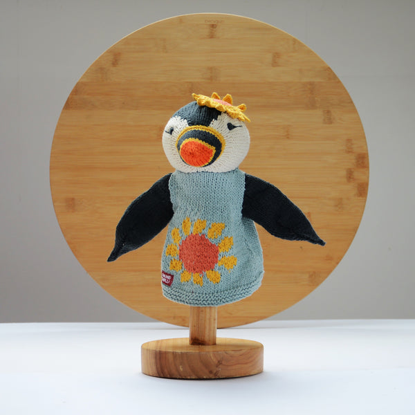 Organic Cotton Hand Puppet - Puffin