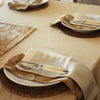 Set of Four Recycled Cotton Lemon Design Napkins - Golden Yellow