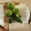 Set of Four Recycled Cotton Lemon Design Napkins - Golden Yellow