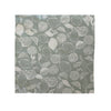 Four Recycled Cotton Napkins - Lemons - Sage Green