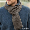 Noble Wilde Possum Merino Rib Scarf Pumice