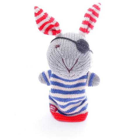 Organic Cotton Hand Puppet - Pirate Rabbit