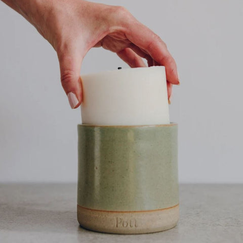 Refillable Ceramic Scented Candle Pot