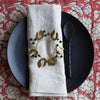 Mistletoe and Black Berry Napkin Ring - Set of Four