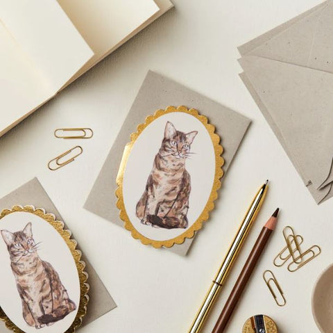 Tabby Cat Mini Card