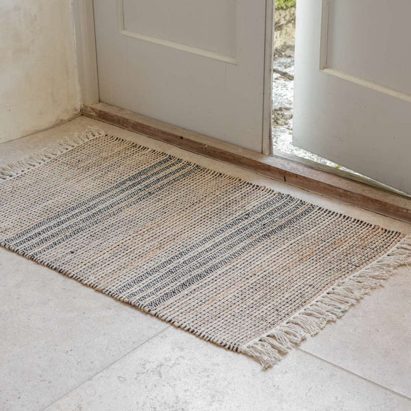 Jute and Cotton Doormat - 60x90cm