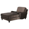 Dark Mink Velvet Chaise Longue