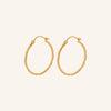 Ice Creole Earrings - Gold - Pernille Corydon