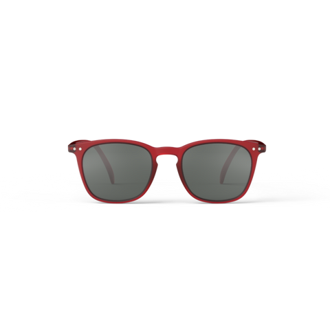 Izipizi Sunglasses - Style E (large, structured, trapezium shape) - Red