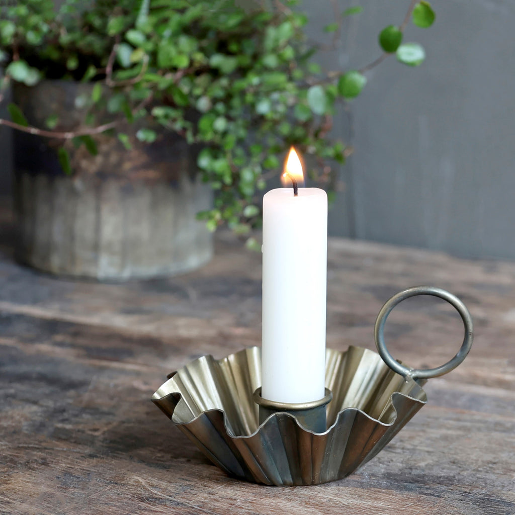 Antique Chamberstick Candle Holder