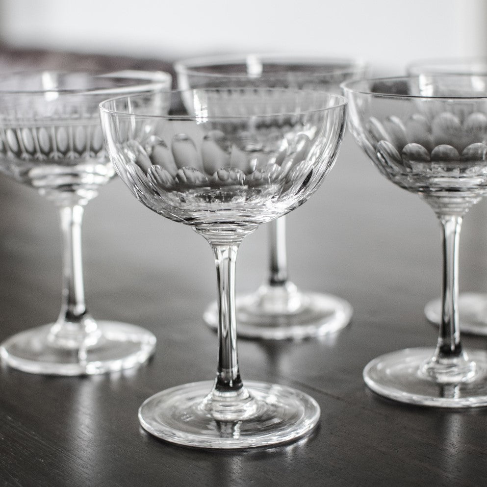 The Vintage List Oval Champagne Coupes Set of Six