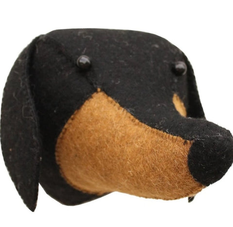 Mini Felt Daschund Head Fiona Walker