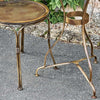 Marble Topped Iron Bistro Table