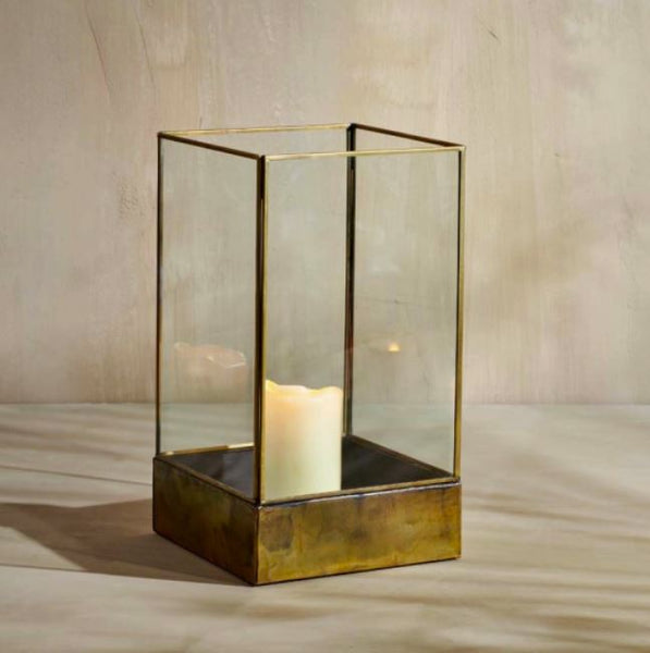 Brass and Glass Display Box or Lantern - Four Size Options