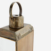 Antiqued Brass Wall Lantern - Two Sizes